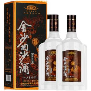 金沙回沙老五星51度500Ml*2瓶 2021年老款 礼赠佳品