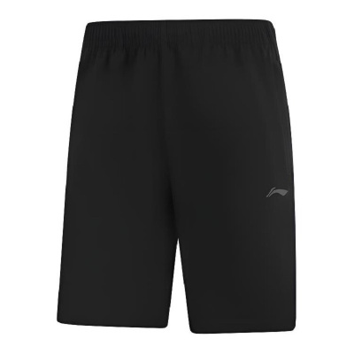 李宁排湿速干运动短裤男子2026夏季新款休闲百搭运动裤 黑XL