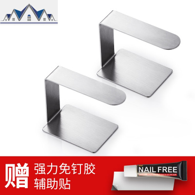 不锈钢厨房置物架砧板架菜板架锅盖架壁挂免打孔收纳架放锅盖 三维工匠