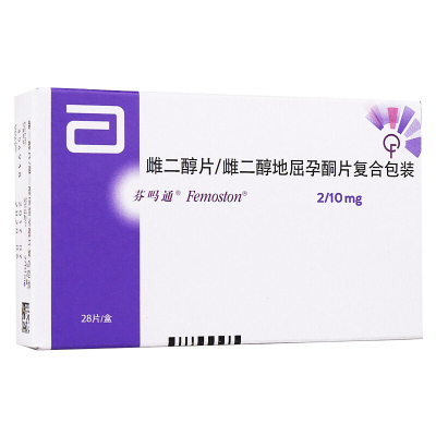芬吗通雌二醇片/雌二醇地屈孕酮片复合包装2mg:2mg:10mg*28片/盒