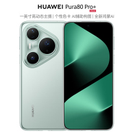 华为Pura 80 Pro+ 16GB+512GB 釉青 5700mAh电池 100W快充 一英寸高动态主摄 AI辅助构图 鸿蒙手机