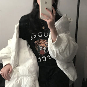 夏季新款韩版女装短袖T恤女学生情侣圆领宽松衣服女上衣