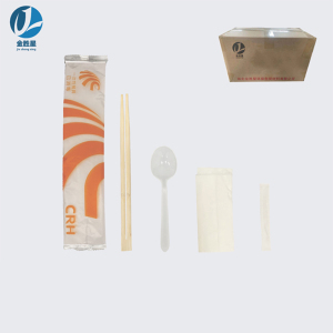 金胜星 精装一次性四件套筷餐具包 1000包/箱(1包) 米色