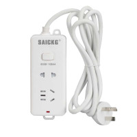 SAICKG SCC8-10844 一位5孔 一位2孔 1.8M 2500W 插排(单位:个)白