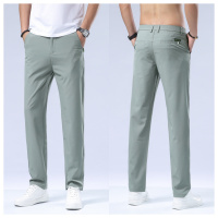 时尚男士潮流纯色男装款韩版修身数据休闲裤长裤直筒春夏季百搭棉