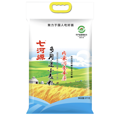 七河源 多用途小麦粉 5kg 内蒙河套平原面粉