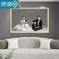 敬平定制婚纱照相框放大挂墙洗照片加全家福相片打印主结婚照挂画制作 香槟白 24寸(40*60cm 横竖通用)