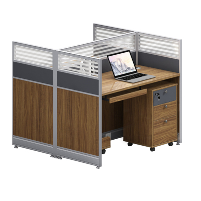 甘柔美双人位屏风工位JS-D14尺寸:1400*1200*1100mm套