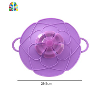 多用途钢化玻璃锅盖可视密封盖炒锅煎锅盖多尺寸蒸锅防烫锅盖 FENGHOU 防溢锅盖大号绿色
