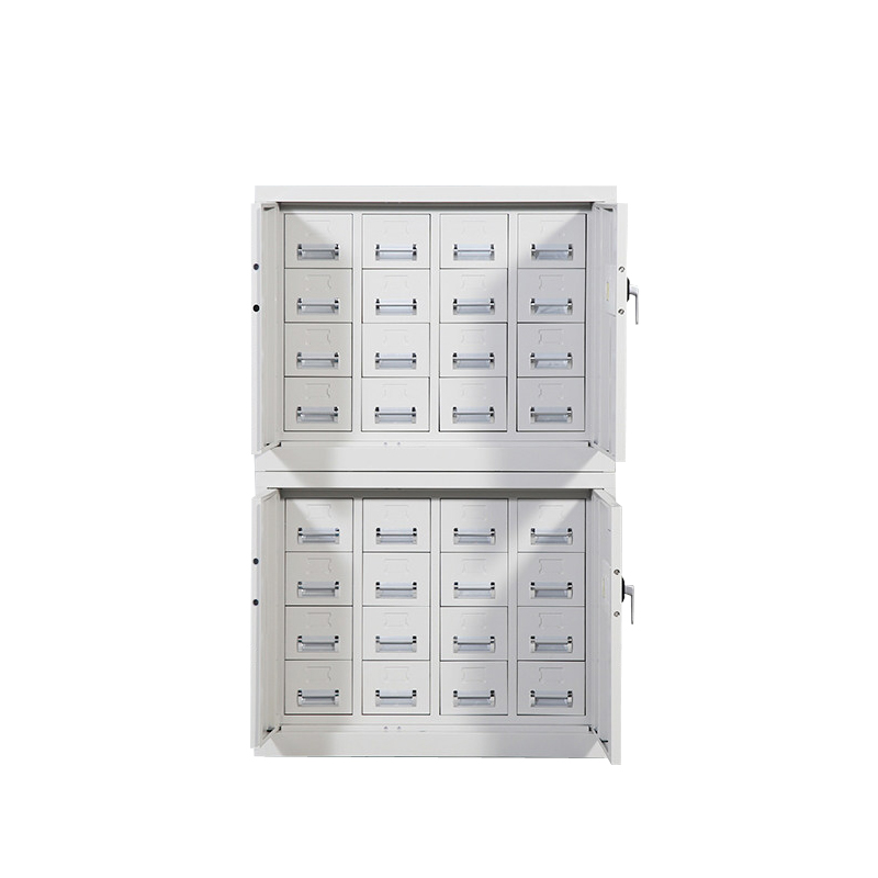 锦北 护照柜会计印章保密柜带抽屉电子锁财务公章储物柜 分体32抽