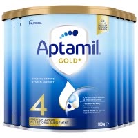 [6罐装]Aptamil澳洲原装进口爱他美金装4段2岁以上婴幼儿配方奶粉900g