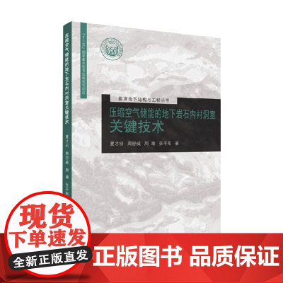 压缩空气储能的地下岩石内衬洞室关键技术 夏才初 著 建筑
