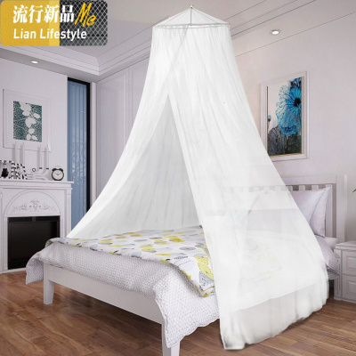 单双人床蚊帐加密加高1.5米1.35米儿童床吊顶圆形顶落地学生 三维工匠
