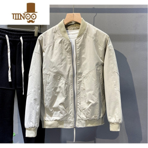 YANXU新款潮牌大口袋纯色夹克男士休闲修身上衣棒球领韩版潮男外套