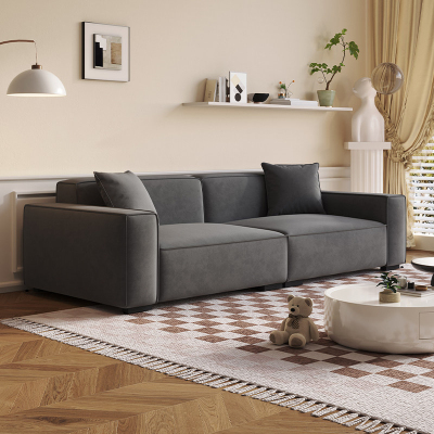 沃灏 休息沙发现代沙发家用公寓直排沙发2100*850*700mm