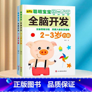 全脑开发训练2-3岁 [正版]数学思维训练游戏书全脑开发3-6岁儿童益智启蒙开发智力早教书幼儿大脑智力开发专注力训练数学
