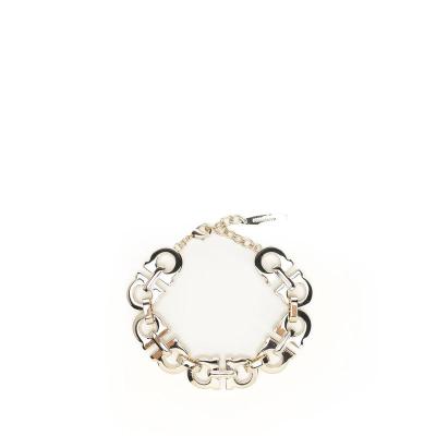 Salvatore Ferragamo女士黄铜链条小号锁骨链时尚百搭日常佩戴项链