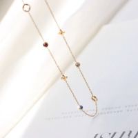 钛钢不掉色轻奢小众四叶草项链女锆石2025新款高级感锁骨链配饰送女朋友老婆情人节七夕生日礼物