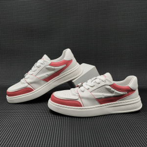 真皮板鞋男款潮流百搭鞋子欧洲站男鞋头层牛皮拼色男士小白鞋潮鞋