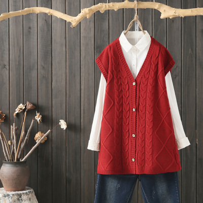 语娄2018秋季新款针织衫马甲女秋胖妹妹大码女装宽松显瘦秋装上衣马夹2021大码女装