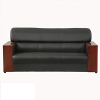 墨之麟办公沙发三人位办公室沙发商务沙发西皮2000×900×840mm 张