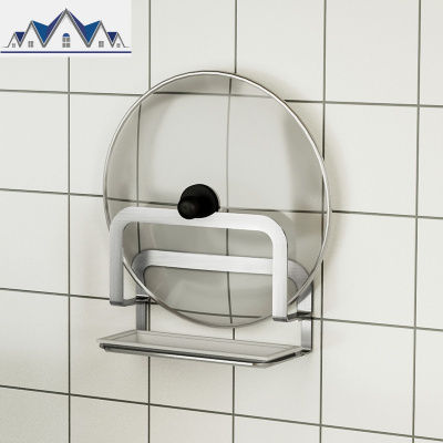 免打孔菜板架砧板架锅盖架案板架 304不锈钢单格厨房置物架收纳架 三维工匠