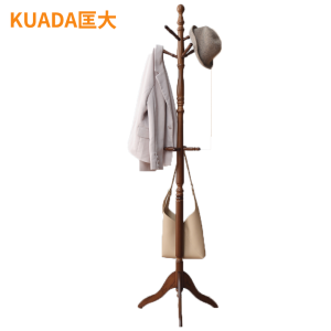 匡大 衣帽架 1.8米三角立式实木衣帽架 简约现代挂衣架