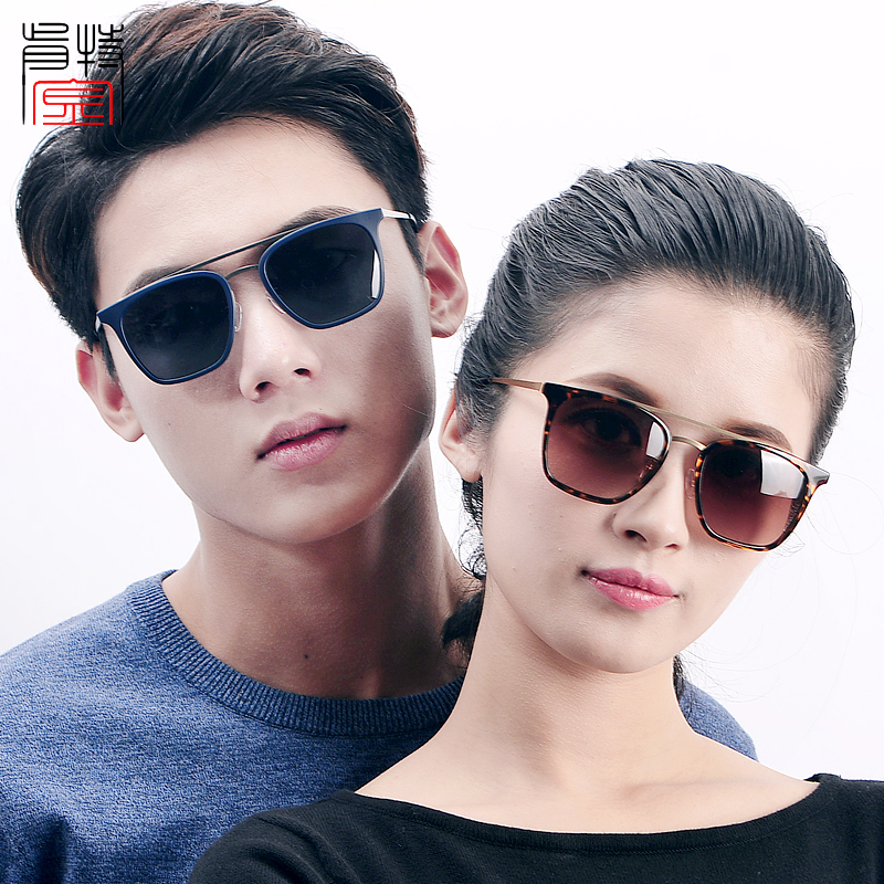 肯特金新款太阳镜男女士同款 经典飞行员款复古墨镜潮流驾驶镜大框圆脸