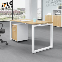 苏宁 金菲罗格 办公家具 钢架办公职员桌含柜办公桌