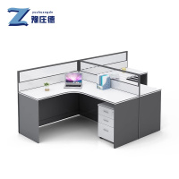 豫庄德工位办公桌T型柜组