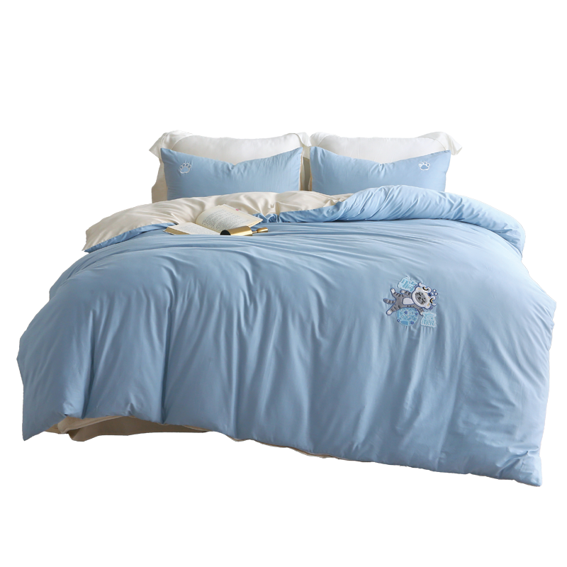 LA MAISON DE SASHA 上新了故宫联名家纺床单四件套纯棉刺绣亲肤舒适设计简约大方