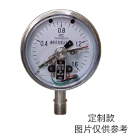 上自仪YXC-100BF-Z电接点压力表接头大小为14*1.5量程为0-60Mpa,默认100的表盘大小,径向