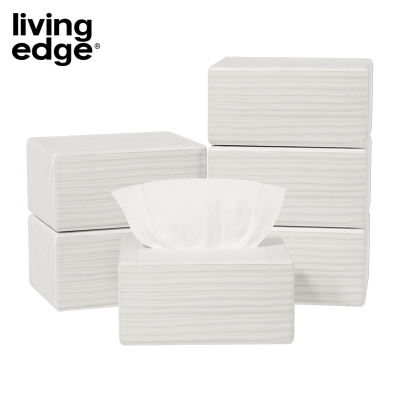 栎捷时(LIVING EDGE)柔滑系列 4层面巾纸 18*13CM*90抽*3包/提(计量单位:提)