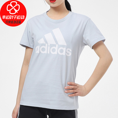 Adidas/阿迪达斯短袖女新款运动服跑步训练健身半袖舒适休闲透气圆领半袖T恤GV4029