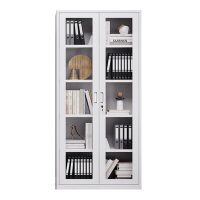 赞属 加厚通玻对开文件柜(五层)1800*850*390 个