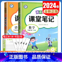 [二年级下册]语文+数学 江苏专用 小学通用 [正版]2024亮点给力课堂笔记一二三四五六年级上册下册语文数学英语人教版