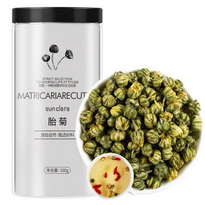 桑克拉(SUNCLARA)胎菊茶100g/瓶桐乡杭白菊可搭配枸杞金银花