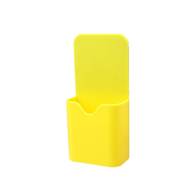 磁性笔筒粉笔收纳盒磁性笔架黑板白板绿板配件办公文具白板笔收纳盒三维工匠白色磁性笔盒（小号）