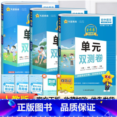 [人教版]九年级下册语数英(3本套装) 九年级/初中三年级 [正版]2024版金考卷九年级上册下册语文数学英语物理化学人