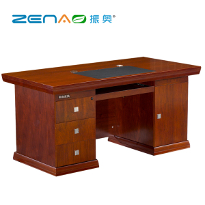 振奥 单人办公桌写字台老板桌大班台主管桌多层桌椅组合套装带椅
