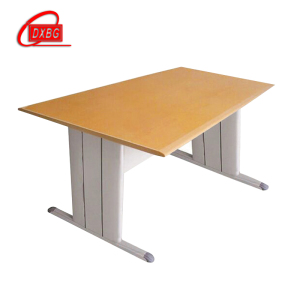 DXBG图书室阅览桌工作桌2000*1000mm橘黄色台面(不含椅)[工厂现做 7天内发货]