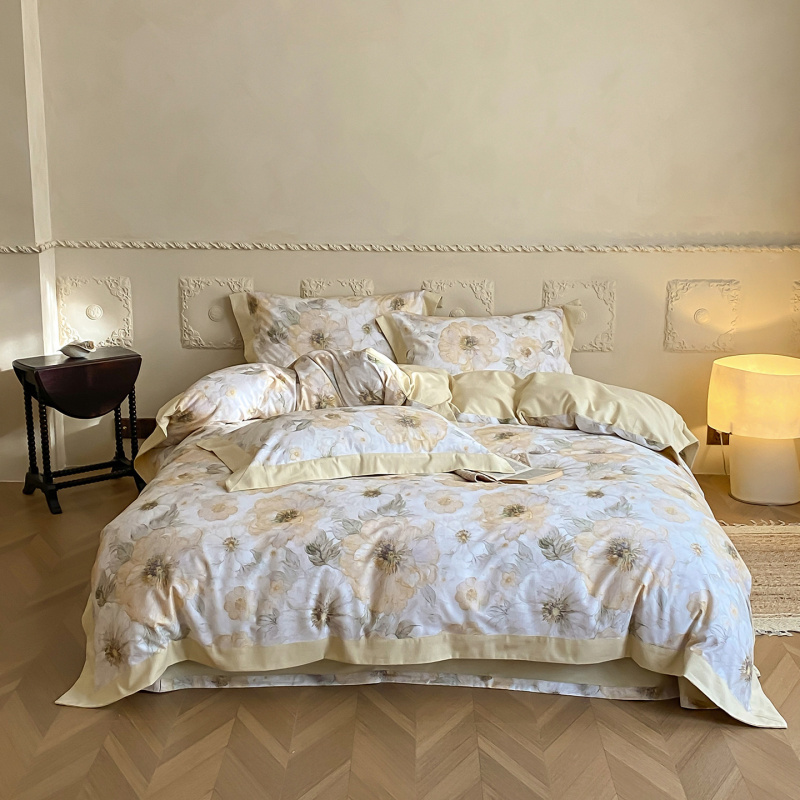 敲软糯~|100支全棉磨毛四件套秋冬季保暖超柔纯棉加厚床品