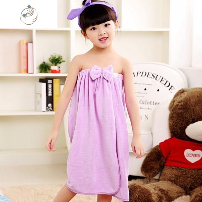 儿童浴巾女童可穿式游泳洗澡吸水可爱个性少女小孩萌趴趴公主浴裙舒适主义