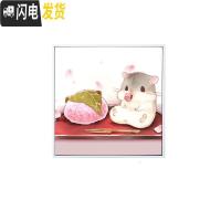 三维工匠2019新款5d钻石画客厅满钻卡通可爱仓鼠十字绣点钻水晶砖 [满钻全贴]90*90cm[免费补钻-多30钻量]