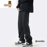 YANXU美式机能冲锋裤男夏季高街vibe复古黑色工装裤设计感拉链休闲长裤