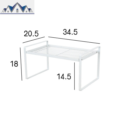 厨房柜子分层架置物架桌面碗碟收纳橱柜内隔层分隔板碗架放锅架子 三维工匠
