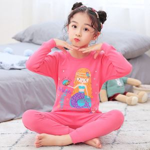 儿童秋衣秋裤内衣套装男女童中大童小孩睡衣棉毛衫秋