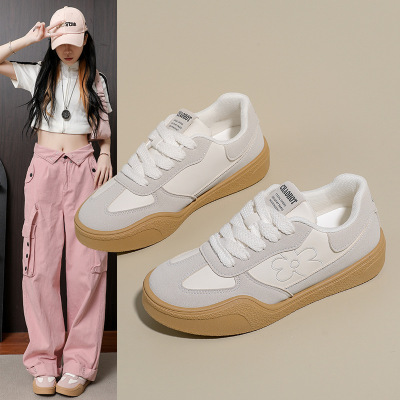 2026春季新款ins韩版透气小白鞋女学生厚底百搭休闲运动板鞋