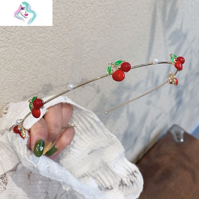 莓发卡发箍压发夹女韩国超仙甜美简约网红清新头饰品百搭细头箍你那么美胡萝卜