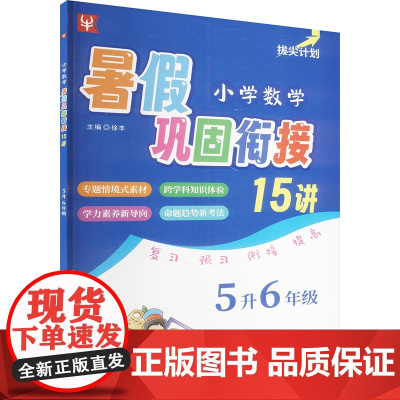 小学数学暑假巩固衔接15讲 5升6年级 徐丰 编 小学教辅文教 正版图书籍 河海大学出版社